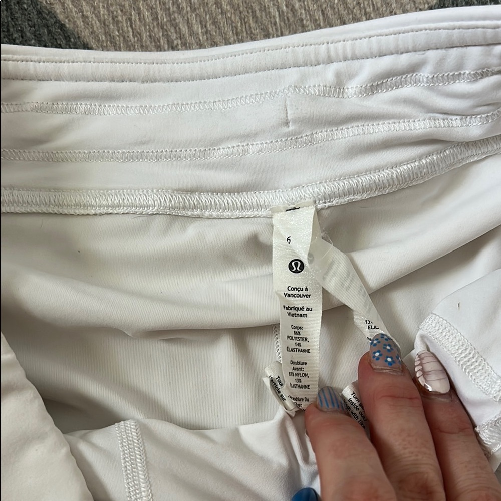 Lululemon Peek Pleat High-Rise Tennis
Skirt in White - Picture 8 of 9